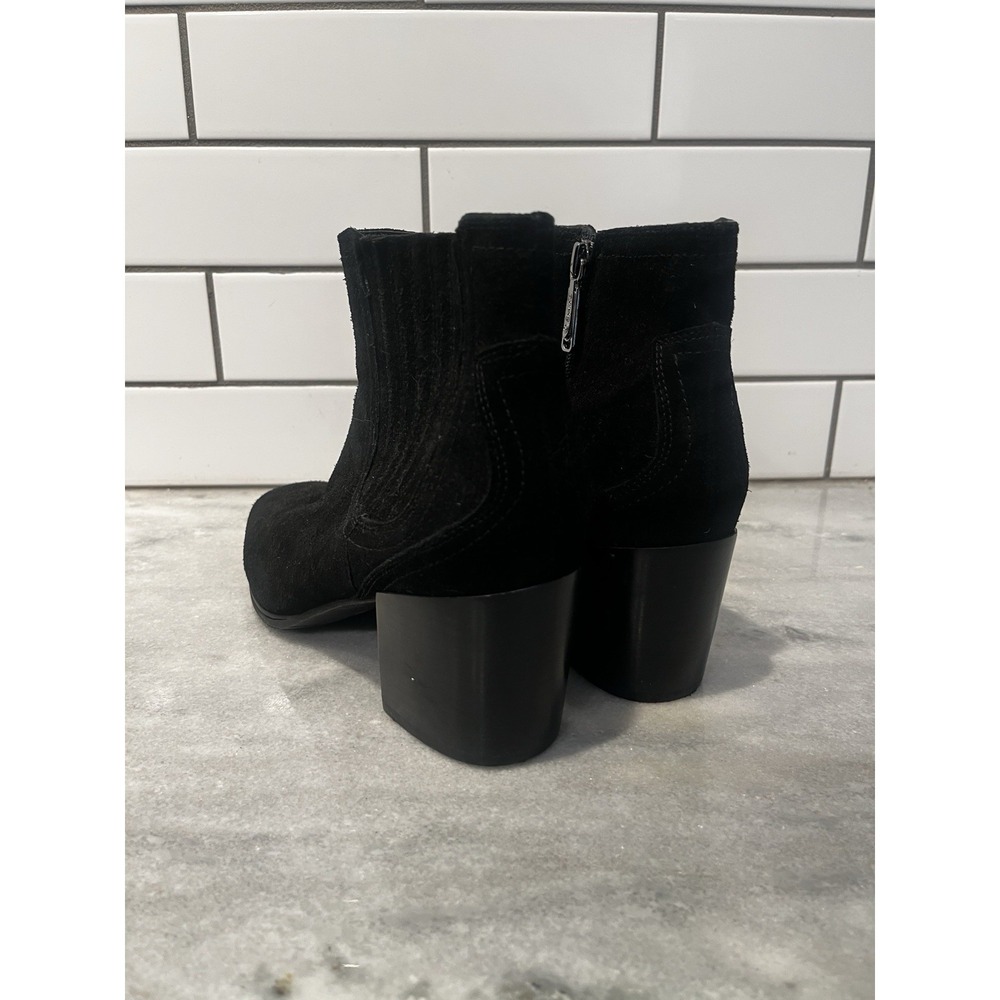 Blondo Sabina Black Suede Leather Waterproof Winter Ankle Boots Size 10 - Picture 3 of 12
